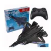 Electric/RC Aircraft ElectricRC SU57 SU35 RC Plane Radio Remote Control Airplane med lätt fast vinge handkastande skum elektrisk m dhoak