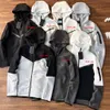 Tasarımcı Tech Polar Mens Ceket Trailsuit Lounge Sıcak Transfer Baskı Logosu Kış Katı Spor Takipleri Gevşek Sokak Çınlaması Moda Çift Style Hoodies