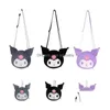 Stuffed Plush Animals Cute Kawali Kuromi Messenger Bag Party Favor Soft Toy Coin Purse Animal Hand Bags Toys For Girls Birthday Gi Dhslk