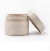 2022 nuovo contenitore per barattolo di crema di grano amichevole bocca larga 50g cosmetici in plastica biodegradabile con paglia di grano