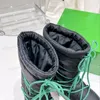 Botegas Puddle Bomber boots Flatform Lace Up Ankle Boots Black white Green designer booties Nylon waterproof breathable sneakers women Medium Mountaineering boot