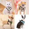 Dog Collars Leashes Mesh Nylon Cat Harness Reflective Kitten Dog Vest Harnesses Small Dogs Cats Printed Harness Vests Chihuahua Yorkshire T221212