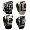 Berets Knit Beanie Hat Hooded Vintage Windproof Earflap Dropship