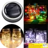 1M 10 LED 2M 20 LED String Light Solar Powered For Mason Jar Lid Insert Color Changing Garden Waterproof Christmas Decorations Garland