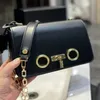 Kobiety Crossbody Bag Sain Torby Messenger torebka Oryginalna skórzana sprzętowa klapa klapka na ramię