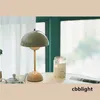 Mushroom Flower Bud Rechargeable LED Lighting Table Lamps Desk Night For Indoor Bedroom Dining Touch Night Light Simple Modern Decoration LRG014