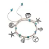 Bracelets de cheville YADA coquille naturelle conque corde pour femmes accessoires de pied à la main cheville pieds nus sandales Bracelet femme AT200009