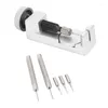 Bekijk reparatiekits 2x bandband Link Pin Remover Tool Kit voor horlogemakers met een pak van 6 extra pennen