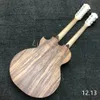 Lvybest Electric Guitar Custom Solid Koa Wood Top PS14dk Style Ritchie Sambora Model 6/12 Strings Double Neck Acoustic Guitar Dreadnought Ooo