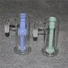 Narghilè in vetro da 14 mm Bubbler Ash Catcher Recycler ashcacther oil rig Accessorio per fumatori per Bong Water Pipes