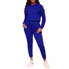 Feminino meninas moletom calças terno conjunto de duas peças casual esportes wear outono inverno correndo colheita superior elast