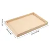 Jewelry Pouches Multifunctional Beige Velvet Stackable Pendant Tray Organization Display 32CE