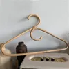 Hangers 2PCS Rattan Clothes Hanger Style Garments Organizer Rack Adult Room Decoration Double Hook & Single