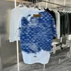 xinxinbuy men designer tee t shirt paris spray letter tie dye print commintotten cotton women red灰色の白い黒xs-2xl