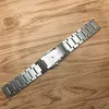 JAWODER Watch band 18 20 22 24mm Men Pure Solid Stainless Steel Brushed Watch Strap Deployment Buckle Bracelets290w