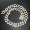 20 mm 16 Zoll -24 Zoll vergoldet Bling CZ Stein Miami Kubanische Kette Halskette Armband Punk Hiphop Rapper Street Schmuck für Männer