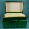 Orologio di lusso Mens For Watch Box Originale Interno Esterno Womans Orologi Scatole Orologio da polso da uomo Green box2490