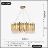 Chandeliers K9 Crystal Luxury Led Chandelier Lighting For Living Room Villa Hall Decoration Hanging Lamp Postmodern Designer Drop De Dh7V4