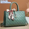 Whole ladies leather shoulder bags candy-colored embroidered thread fashion tote bag sweet little fresh printed bow handbag la305p