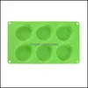 Baking Moulds Homemade Silcone Mini Pie Pan Quiche/Tart 6 Cavity Fluted Tartlet Pan/Mold Mold Sile Soap Molds 099 Mods Drop Delivery Ot54I