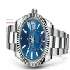 2021 - Verkaufende Armbanduhr Saphir ETA2813 Uhrwerk Automatik 42mm Blaues Zifferblatt Herrenuhr Top-UhrenDie neueste Probe210S