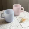 شاي القهوة مجموعات الحليب الكوري كوب الزجاج المنزلي جمال عالي الجمال سميكة القدح مع المقابض