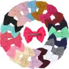 Hair Clips Barrettes 20Pcs/Lot Girls Big Bows Veet Hairbow 5.5 Inch Bow With / Without Women Sweet Accessories Children Headwear D Dhyym