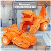 Transformation Toys Robots New Transforming Dinosaur Car Deformation Inertial Sliding Dino Matic Transform Ragazzi Regali Kid Toy Drop Dhqmg