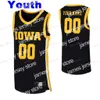 Le basket-ball universitaire porte Nik1 cous￩ personnalis￩ 4 Bakari Evelyn 5 CJ Fredrick 51 Aidan Vanderloo 55 Luka Garza Iowa Hawkeyes College Men Women Youth Jersey