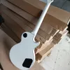 Linkshand witte elektrische gitaar 6 strings met rozewood fretboard gouden hardware aanpasbaar