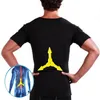 Herrkropps shapers mode bantning byggnad shaper 2022 neopren svett bastu midja tränare fitness gym korsett sport t-shirts