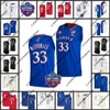 Баскетбольная одежда колледжа 2022 NCAA Final Four 4 Custom KU Kansas Jayhawks Basketball Jersey 2 Кристиан Браун 44 Митч Лайтфут 20 Майкл Янкович 31 Кэм Мартин