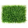 Flores decorativas Painel de hedge artificial Planta de parede de parede de parede Fence Screen Faux Grass Backdrop para o jardim de paisagismo verde