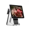 System 15 "LED LCD Touch Screen Terminal All in One مع طابعة 58 مم VFD