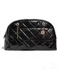 Importierte Originalkalbsleder -Bowling -Tasche 23C große Einkaufskette Einkaufstaschen Frauen Metall Crossbody Schulterbetreuung Designer Handtaschen Schwarze Goldton -Hardware 10a