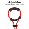 Vibromasseur Sex Toy mâle durable Cockring anneau de pénis corde retarder l'éjaculation pour adultes hommes anneaux de coq en Silicone réglables produits pour adultes T6BC 4YFI