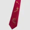 Bow Ties Male Men's Original Fortune Koi Wine Red 7cm handtryckt slips kvinnliga studenter retro personlighet gåva slips