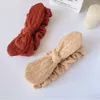 Bandas de cabelo no atacado Bowknot para mulheres Meninas Moda de malha RODO ASSLANTE DA CABELA Bandas de cabelo coloridas