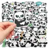 50 st ingen upprepande graffiti klistermärken tecknad panda för bil bärbar dator ipad cykel motorcykel hjälm ps4 telefon barn leksaker diy dekaler pvc vatten flaskdekor