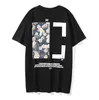 T-shirts pour hommes Jacke 16qv Fashion Tops Sport Tshir Summer Designer Offs Whie Shirs Luxury Coon Loose Casual Shor Sleeves Oil Paining Dy6hdy6hf8brf8br