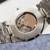 42mm Erkek Designer Watch 904 Çelik Erkek İskeleti Otomatik Mekanik Saat Spor Su Geçirmez Saatler 22 Renkler249D