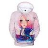 Sudaderas con capucha de los hombres Harajuku Wengie Hombres / Mujeres Moda Casual Kid's Idol Sudadera 3D Imprimir Niños / niñas Streetwear Kpop Tops