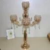 Parti Dekorasyon Düğünü Küçük Çay Işık Şam Tutucular Adive Candelabra Crystal Candlestick Stand Masa merkezinde dekorasyonlar