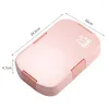 Dinnerware Sets Plastic Children's Lunch Box 920ml Microwave Student Portable Compartment Canteen Plate With Storage Seal