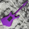 Lvybest chitarra elettrica personalizzata forma del corpo irregolare stile Iban in colore viola