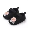 First Walkers Floral Infant Born Comfort Baby Shoes For Toddlers Party Dress Footwear Princess Walker Soft Sole Girls