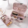 Ювелирные мешочки для макияжа организатора Makeup Women Travel Box Серьги колье кольцо кольца браслет показ красоты аксессуары для коллекции