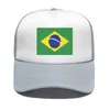 Casquettes de baseball Unisexe Brésil Drapeau Golf Cap Trucker Hat Baseball Réglable Sunscreen Snap