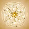 Kronleuchter Moderne Kristall LED Kronleuchter Licht Luxus Gold Runde Wohnzimmer Dekoration Beleuchtung Schlafzimmer Anhänger