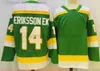 映画カレッジアイスホッケーはジャージを着用しました14joeleriksson 97kirillkaprizov 24mattdumba men south reverse revers retro Blank Green White Jersey